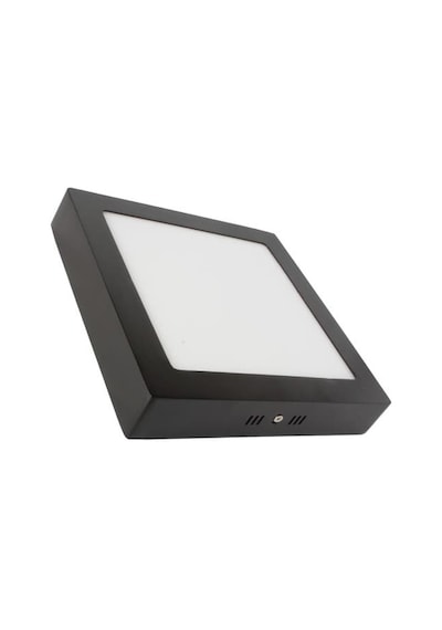 Lamptime Sıva Üstü Slim Led Downlight Siyah 20W Kare 6500K 26361 Siyah