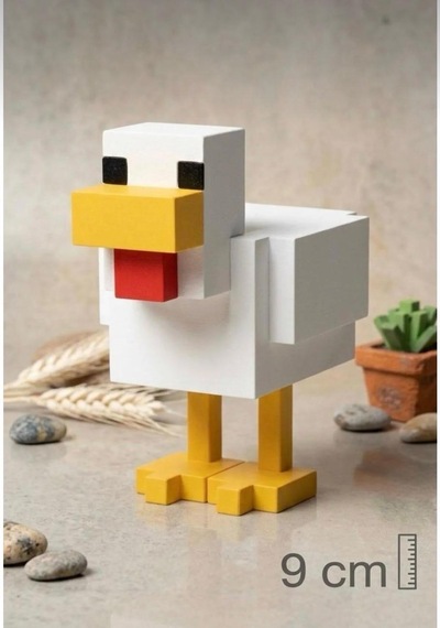 Minecraft Chicken Karakteri Figürü 9cm