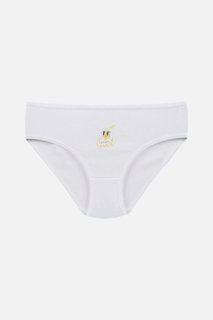 Koza İç Giyim Kız Çocuk 3'lü Penguen Desenli Slip 1050 Sarı