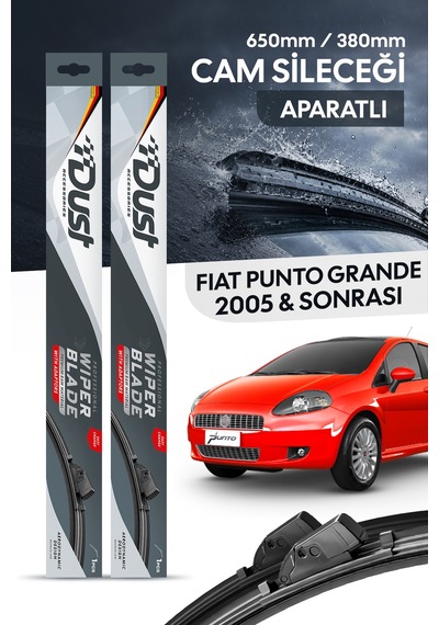 Fiat Punto Grande 2005-sonrası Uyumlu Silecek Takımı 650mm/380mm S7