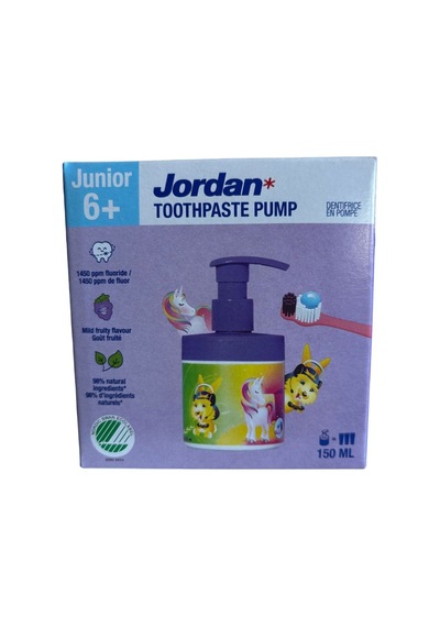 Jordan 6 Yaş Üstü Çocuk Pompalı Diş Macunu 150 Ml - 3 Adet Tarı