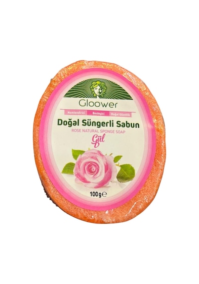 Süngerli - Gül Sabun 120 G Paket Gül