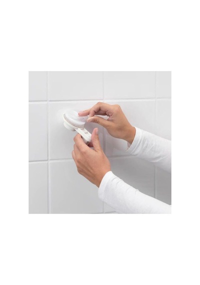 Buççin Online Mağaza Tısken Banyo Tuvalet Kağıtlığı Vantuzlu 15 Cm Metal Beyaz Çok Renkli