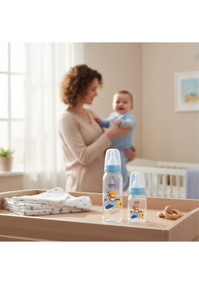 Wee Baby Cam Biberon Seti Mavi 125 Ml+250 Ml