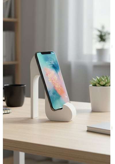 Beyaz Topuklu Ayakkabı Masa Üstü Cep Telefonu Tablet Tutucu Tutacağı Standı Us-t002 Beyaz