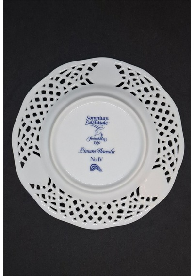 Linnea Borealis Ajurlu Pasta Tabağı 16.5 Cm Gri