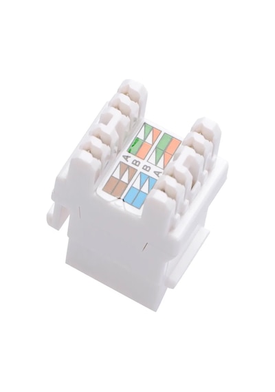 Rj45 Cat6 8P-8C 180 Derece Keystone Jack