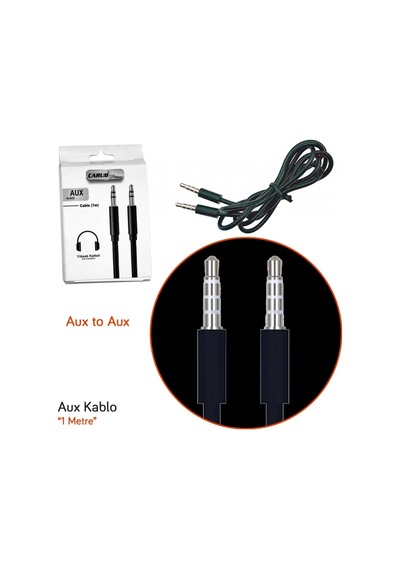 Carub Aux To Aux Kablo Siyah 1 Mt Br5901899