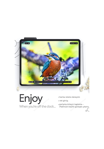 Apple Uyumlu iPad Pro 11 Inch M2 Çip 2022 Paper-like Ekran Koruyucu Kağıt Hisli Kırılmaz Cam
