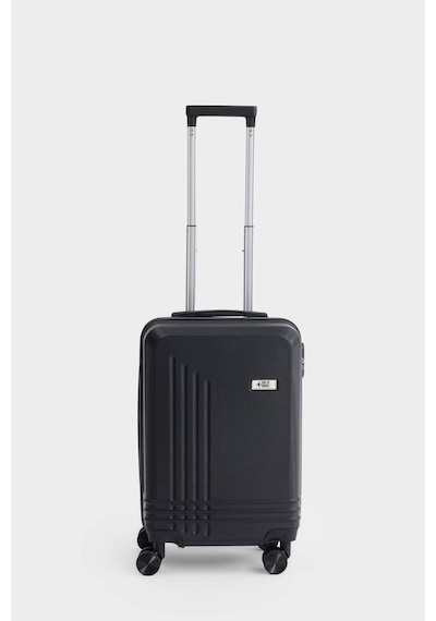Defacto Unisex Sert Kapaklı Çekçekli Küçük Valiz H2404axnsbk59 Siyah-bk59