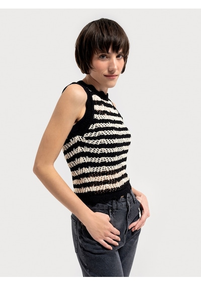 Regular Fit Kadın Top Siyah