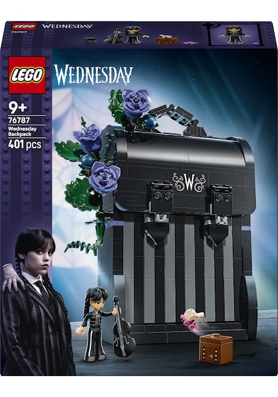 LEGO® Wednesday Sırt Çantası 76787 - 9 Yaş ve Üzeri Çocuklar için Mini Bebek Figürü İçeren Yaratıcı Oyuncak Yapım Seti (401 Parça)