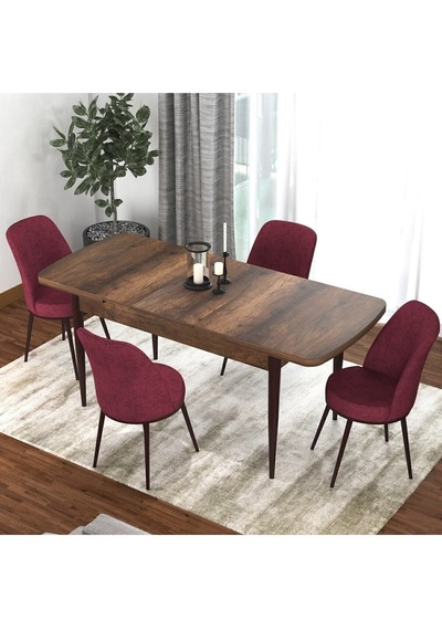 Canisa Concept Kor Serisi 70x114 Açılabilir Mutfak Masası Takımı Barok Desen Masa 4 Bordo Sandalye Masa Barok Sandalyeler Bordo Canisa Concept Kor Serisi 70x114 Açılabilir Mutfak Masası Takımı Barok Desen Masa 4 Bordo Sandalye Masa Barok Sandalyeler Bordo