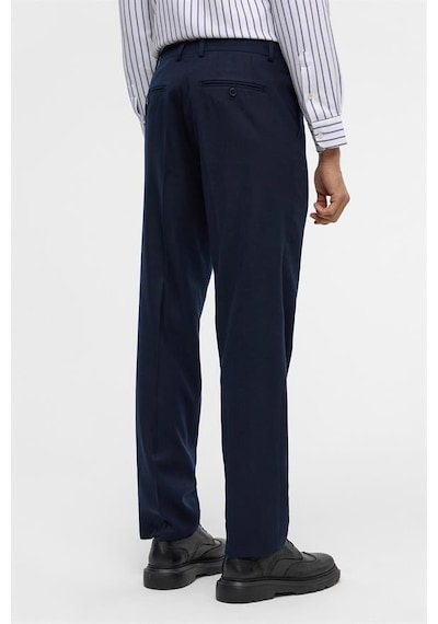 Süvari Lacivert Regular Düz Pantolon Lacivert