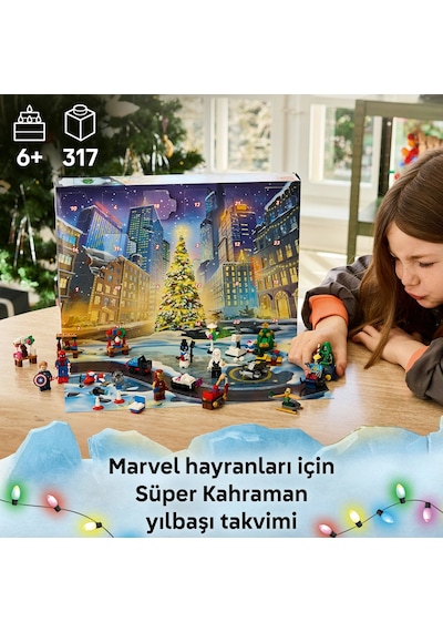 LEGO® ǀ Marvel 2026 Yılbaşı Takvimi 76340 - 6 Yaş ve Üzeri Çocuklar için Süper Kahraman İçeren Oyuncak Yapım Seti (317 Parça)