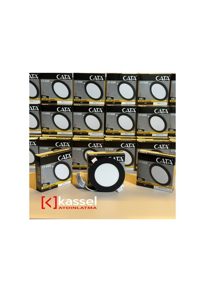 Ct-5125g 6w Slim Panel Siyah Kasa 3200 K Günışığı