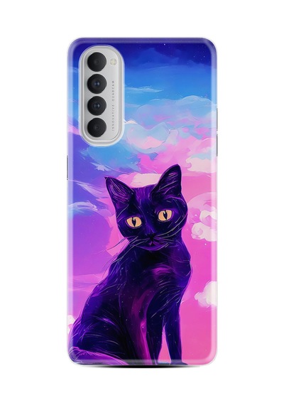 Oppo Reno 4 Pro Kılıf Hayat Serisi Desenli Üzgün Kedi-product Code 2005