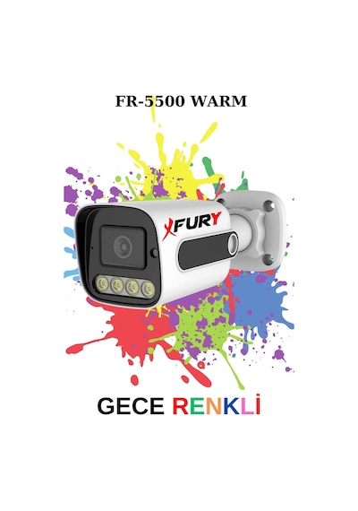 Fury 8 Kameralı Set Full Hd Gece Renkli Görüş-cepten İzle-su Geçirmez Güvenlik Kamerası Seti 320gb