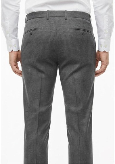 Presto Erkek Slim Fit Armürlü Pantolon Kahve 3186-400 Kahverengi