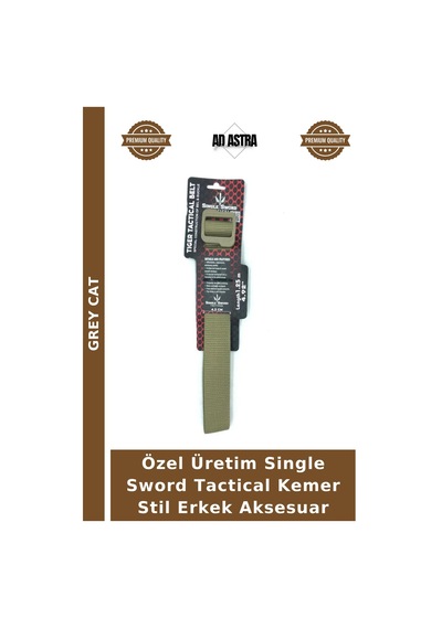 Grey Cat Özel Üretim Single Sword Tactical Kemer Stil Erkek Aksesuar Çok Renkli