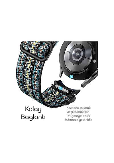 One-click Elastik Bohem Serisi 20mm Kordon Samsung İle Uyumlu Galaxy Watch 7/6/5/4/fe Serisi İçin Kumaş Kayış 40mm/44mm Watch 6/4 Classic 47/43/42mm Ve Watch 5 Pro 45mm Uyumlu Diğer One-click Elastik Bohem Serisi 20mm Kordon Samsung İle Uyumlu Galaxy Watch 7/6/5/4/fe Serisi İçin Kumaş Kayış 40mm/44mm Watch 6/4 Classic 47/43/42mm Ve Watch 5 Pro 45mm Uyumlu Diğer
