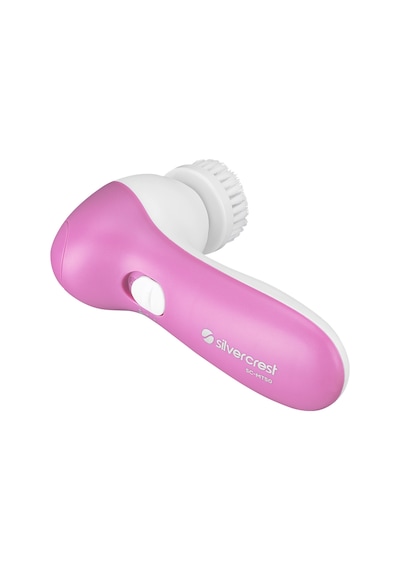 Silver Crest SC-MT50 5in1 Kalem Pilli Masaj ve Yüz Temizleme Fırça Seti Pembe