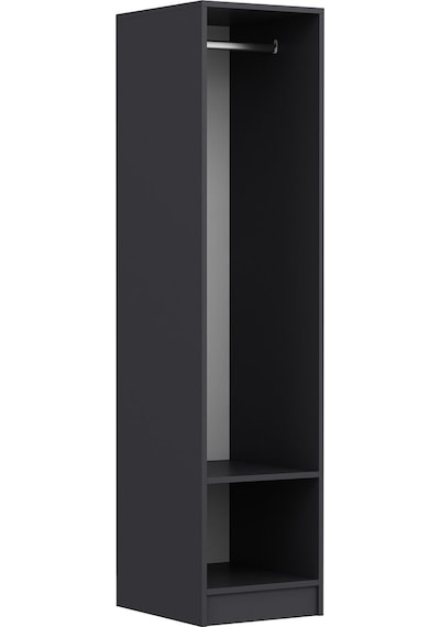 Minar Kale 1 Kapaklı Dolap İlkbahar Mebran 210cm - Antrasit/kumtaşı - Askılıklı Çok Renkli