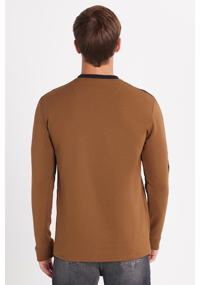 Tudors Erkek Standart Fit Pamuklu Jakarlı Bisiklet Yaka Baskılı Kahverengi Sweatshirt-35762 Kahverengi Tudors Erkek Standart Fit Pamuklu Jakarlı Bisiklet Yaka Baskılı Kahverengi Sweatshirt-35762 Kahverengi
