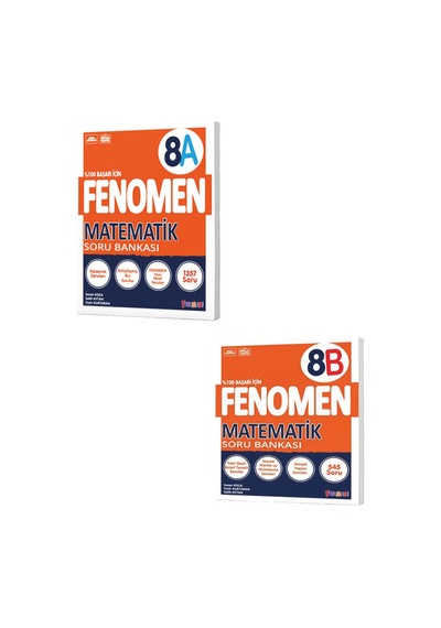 8. Sınıf Fenomen Matematik A B Tüm Dersler Soru Bankası Set