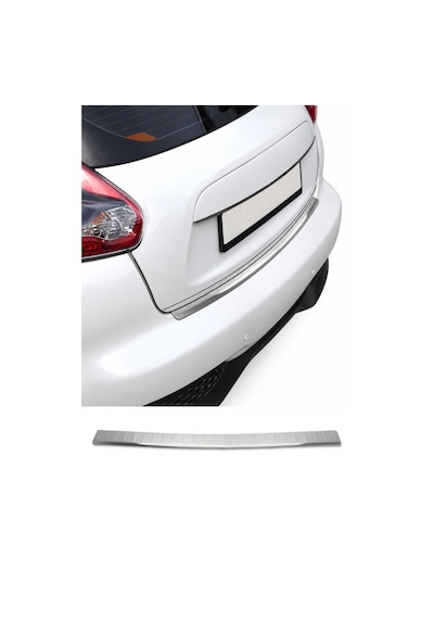 Nissan Juke I 2015-2019 Uyumlu Krom Arka Tampon Eşiği Paslanmaz Çelik Taşlı Mat