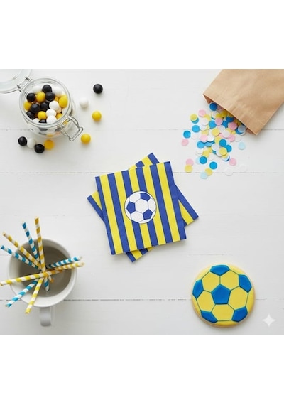 Taraftar Sarı Lacivert Fenerbahçe 20 Adet Peçete Tüm Yaşlar