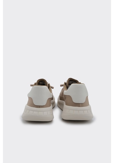 Derinet Bağcıklı Comfort Taban Erkek Sneaker Vizon Vizon