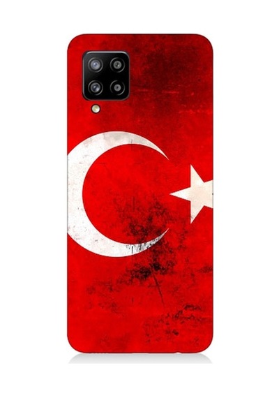 Samsung Galaxy A42 5g Uyumlu Türk Bayrağı Desenli Silikon Kılıf