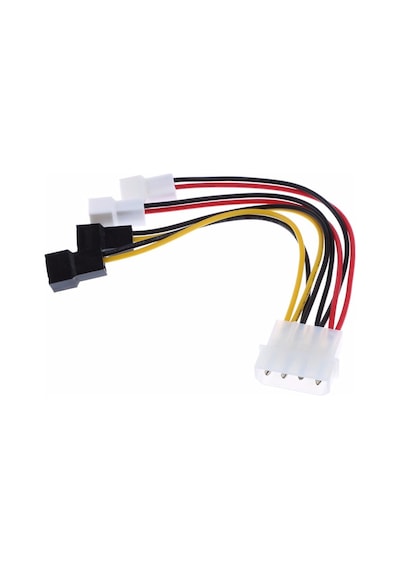 Wozlo Molex 4 Pin to 3 Pin Fan Konnektör Soket Çevirici Kablo
