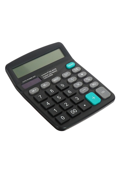 Standart Fonksiyonlu 12 Haneli Geniş Lcd Ekran,pill Masaüstü Hesap Makinesi 5639 010