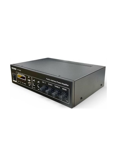 Rose Fr-100u 80 Watt Trafolu Mağaza Anfisi 2 Mikrofon Girişli Mp3, Bluetooth, Kumandalı