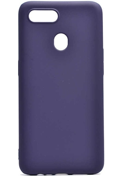 Kilifone - Oppo Uyumlu Ax7 - Kılıf Mat Renkli Esnek Premier Silikon Kapak - Lacivert