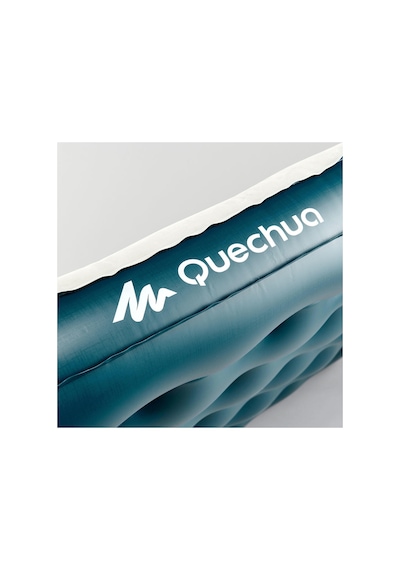 Quechua Şişme Kamp Yatağı - 2 Kişilik - 120 Cm - Air Basic Çakıl Rengi/koyu Petrol Mavisi