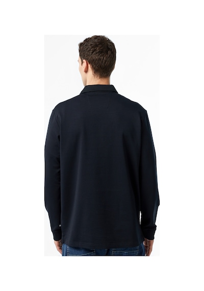 Nautica Erkek Siyah Uzun Kollu Polo Düz K47307t Siyah