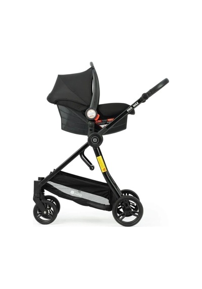 Seyahat Sistem Taşıma Pusetli Bebek Arabası Siyah