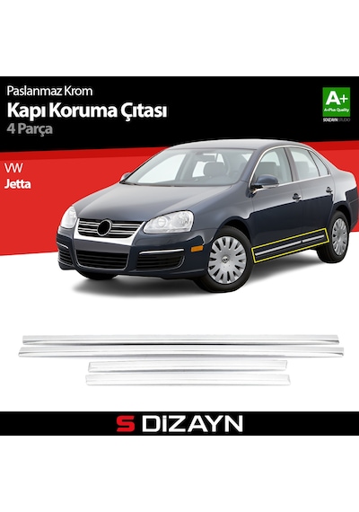 S-Dizayn Vw Jetta Kapı Koruma Çıtası Krom 2006-2011