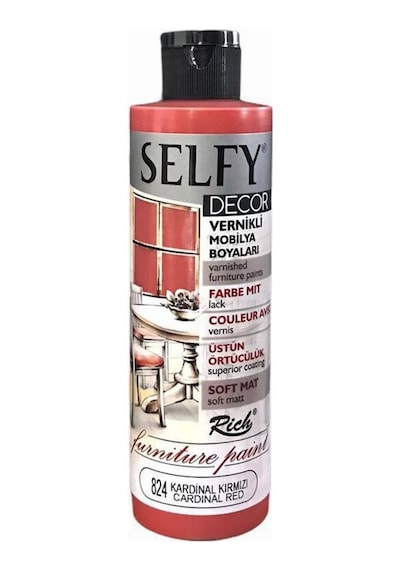 Rich Selfy Decor Kendinden Vernikli Mobilya Boyası 240 Cc Kardina