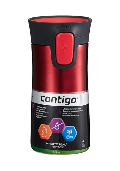 Üniseks Pinnacle Snapseal Termo Paslanmaz Çelik Yalıtımlı Kupa,kırmızı,300 Ml,modern Çok Renkli