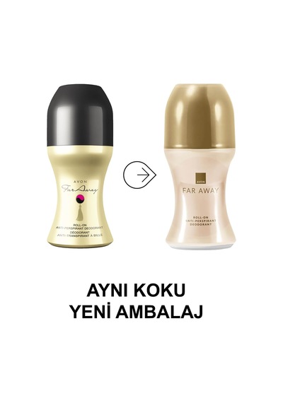 Avon Far Away Kadın Parfüm Rollon Ve Vücut Losyonu Paketi Ada Esintisi