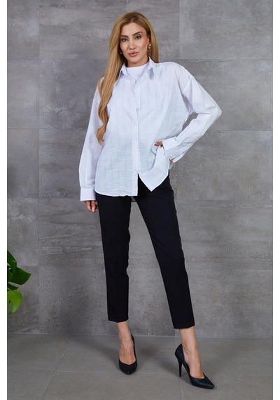 Dparis Çizgili Oversize Gömlek