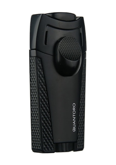 Quantoro 2 Torch Pürmüz Siyah Metal Puro Çakmağı - Trz1037