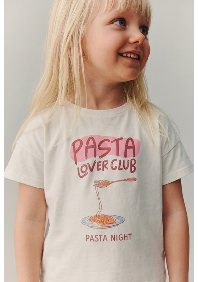 Magu Kız Çocuk Pamuklu Pasta Baskılı T-shirt Kareli Etek Takım Çok Renkli