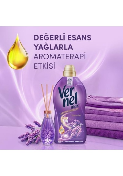 Max Taze Lavanta Kokulu 60 Yıkama Konsantre Çamaşır Yumuşatıcısı 1 X 1440 Ml 10'lu Set