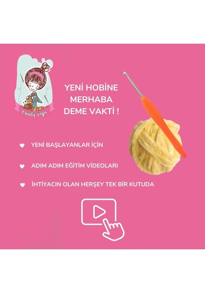 Amigurumi Kuzucuk Örgü Öğrenme Kiti, Başlangıç Seviyesi Açık gri