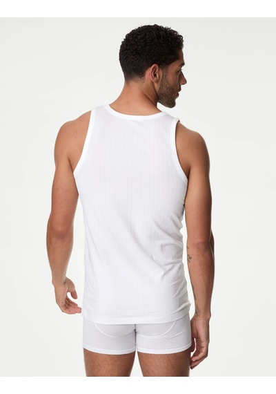 Marks & Spencer 2'li Supima Atlet Seti T14001683a Beyaz